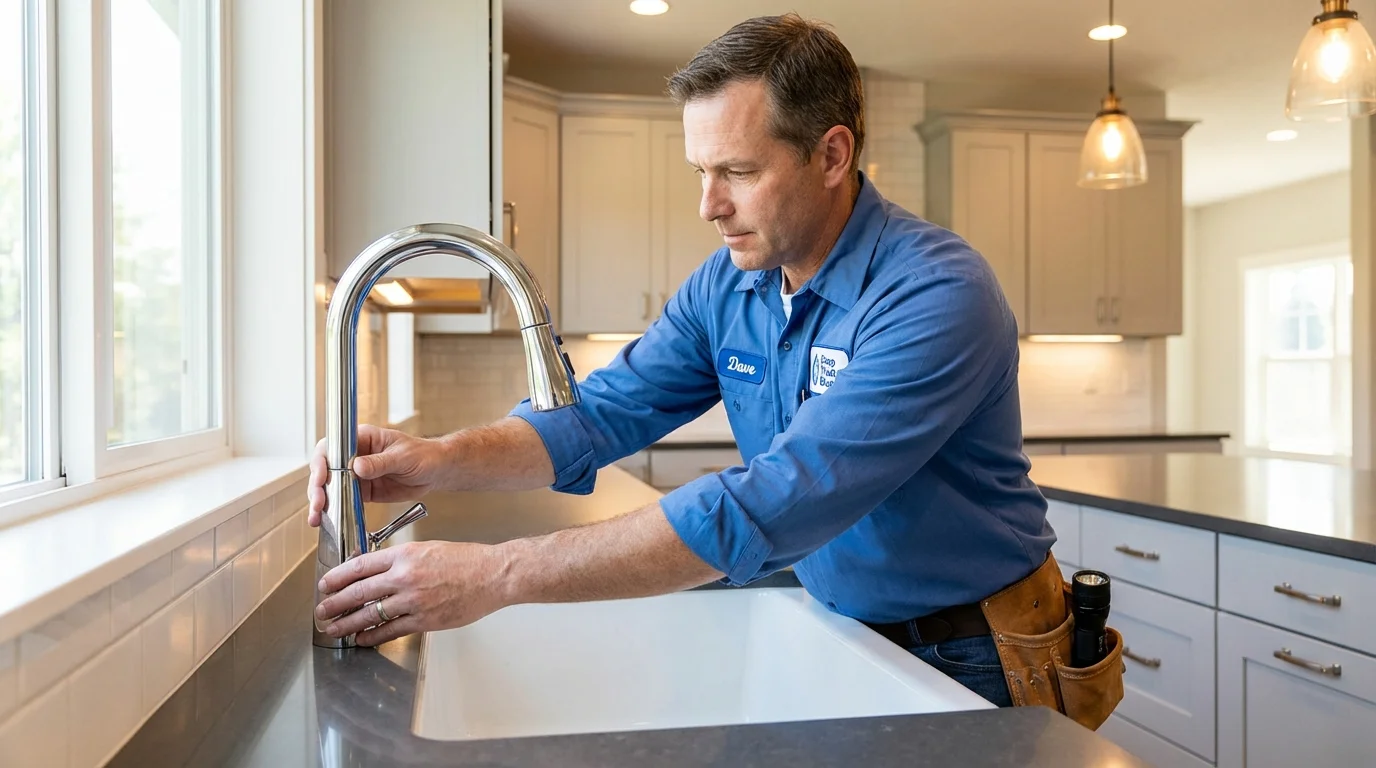 Kitchen faucet installation by Johns Plumbing LLC in Verplanck